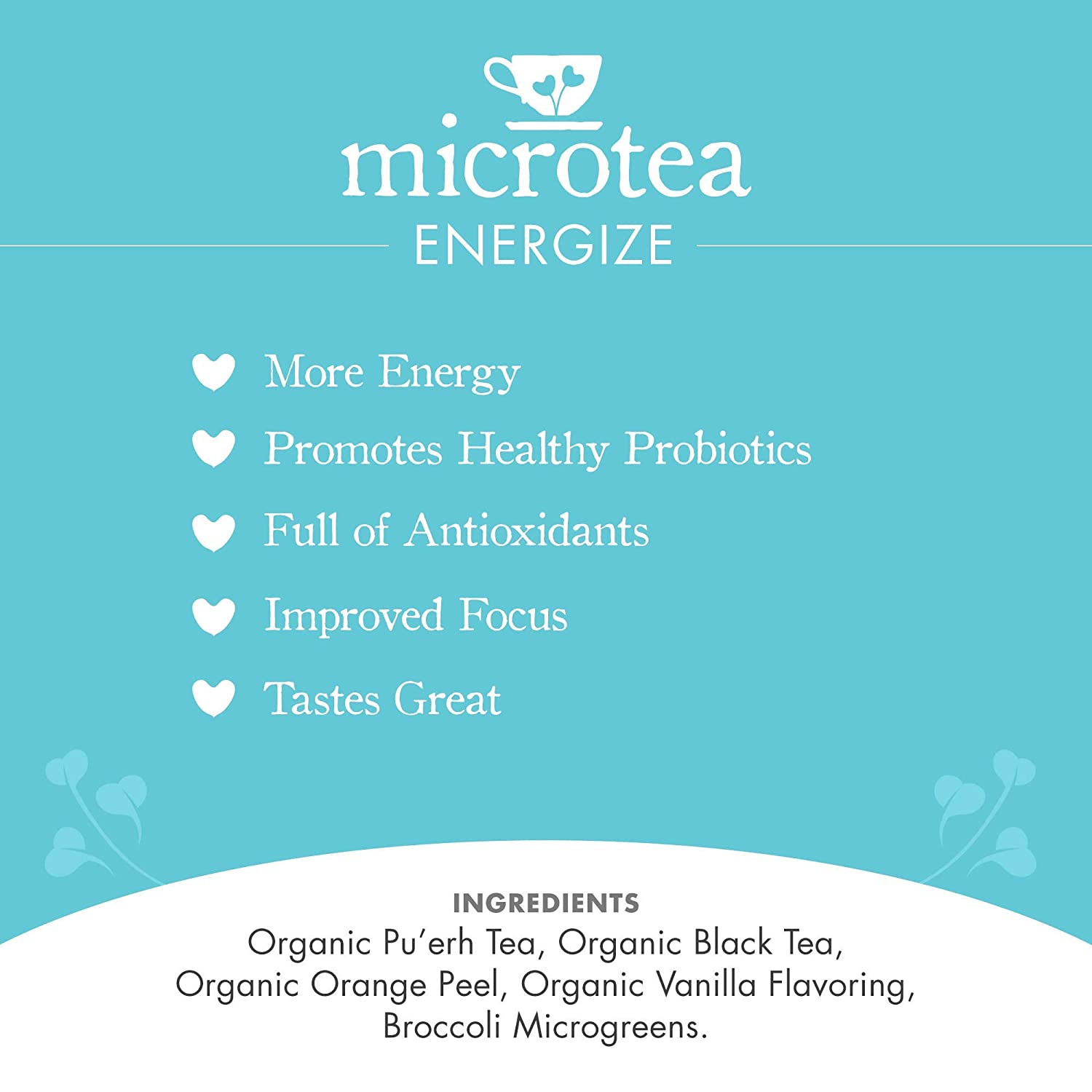 Energize - Black Tea (Caffeinated)  Beyond Microgreens   